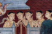 Detail from a mural painting with a 'Ramakien' motif - Thai version of the Indian Ramayana - from the temple complex of the Emerald Buddha, Bangkok (late 18th century) 